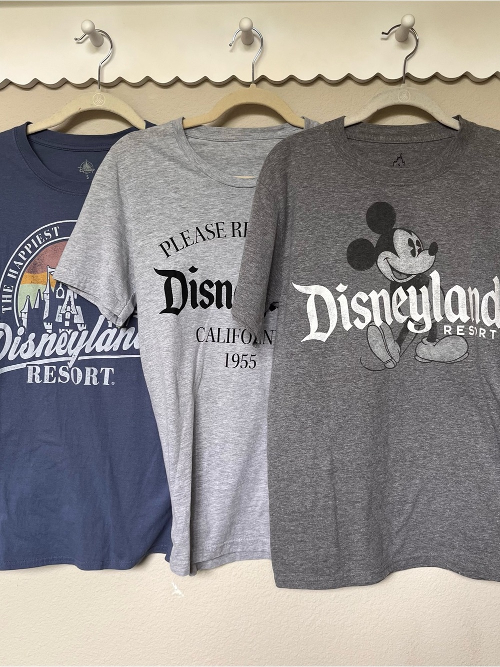 Disneyland Resort Graphic Tee Trio - Grey & Blue Tees